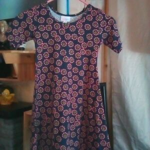 LuLaRoe Kids Dress - Purple and Yellow Floral